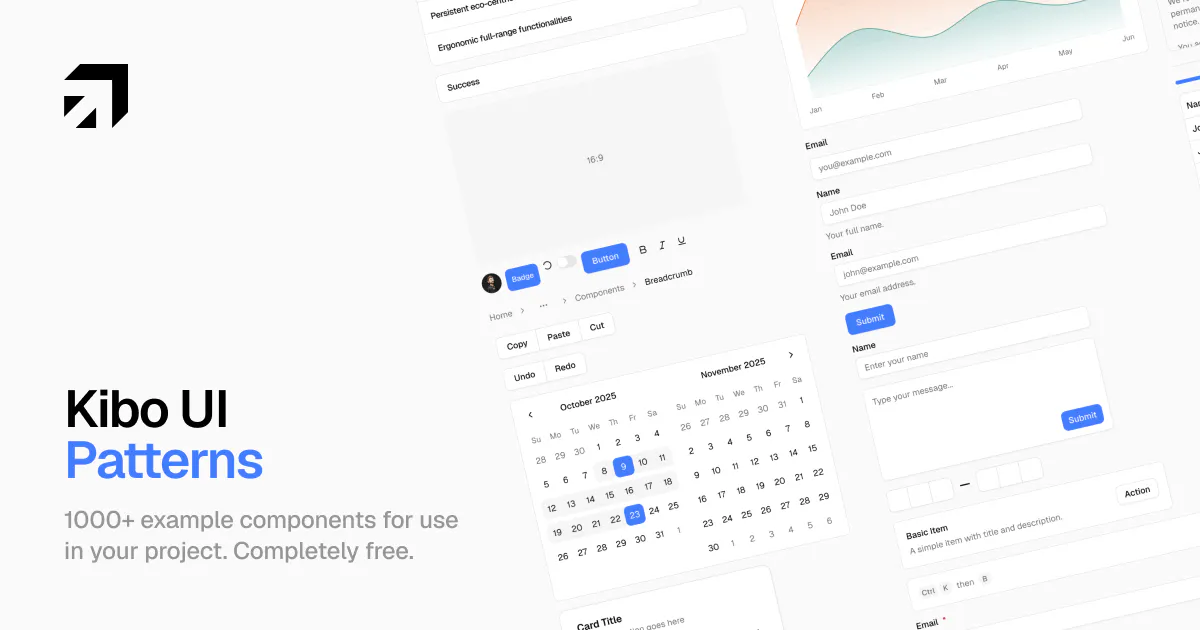 Kibo UI Patterns