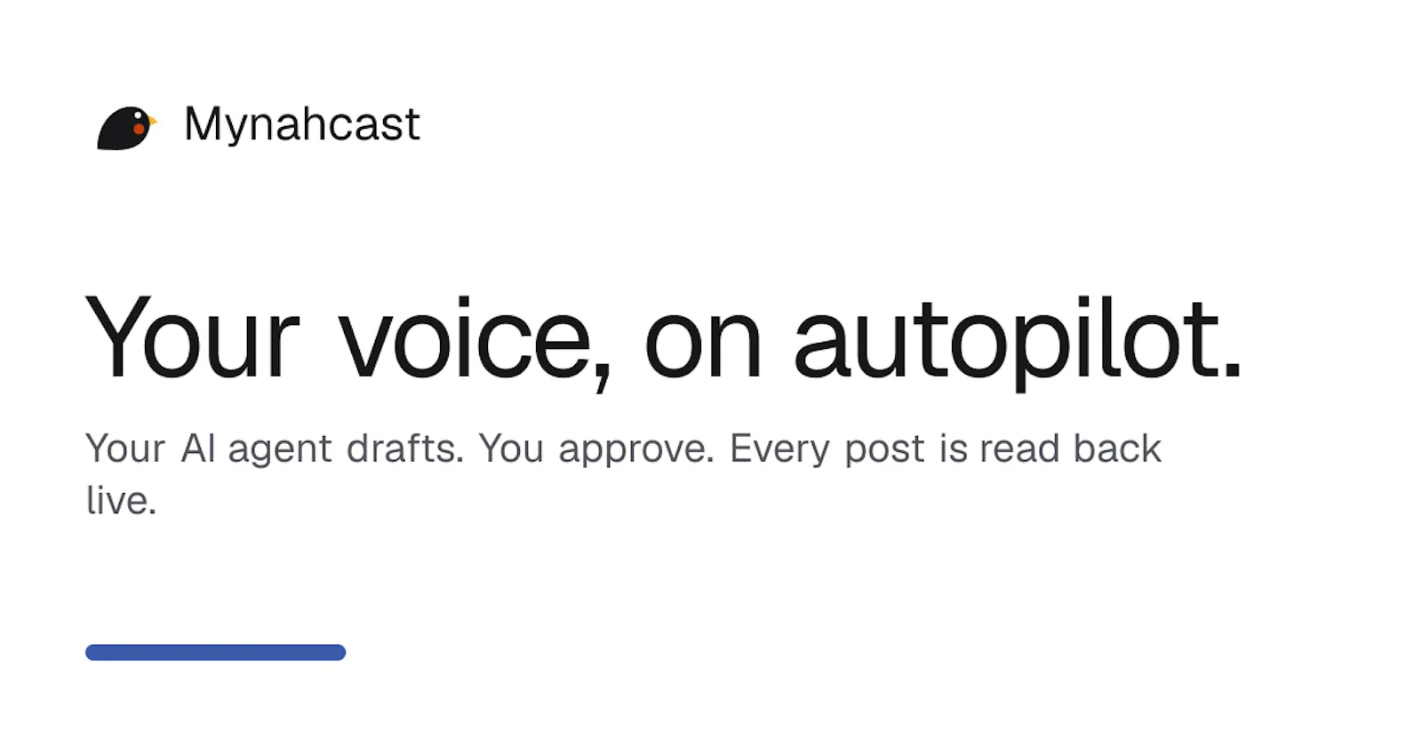 Mynahcast screenshot 1