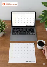 NaalPrint | Minimal Calendar Generator gallery image