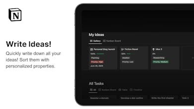 IdeaOS: Idea Organizer - Notion Template gallery image