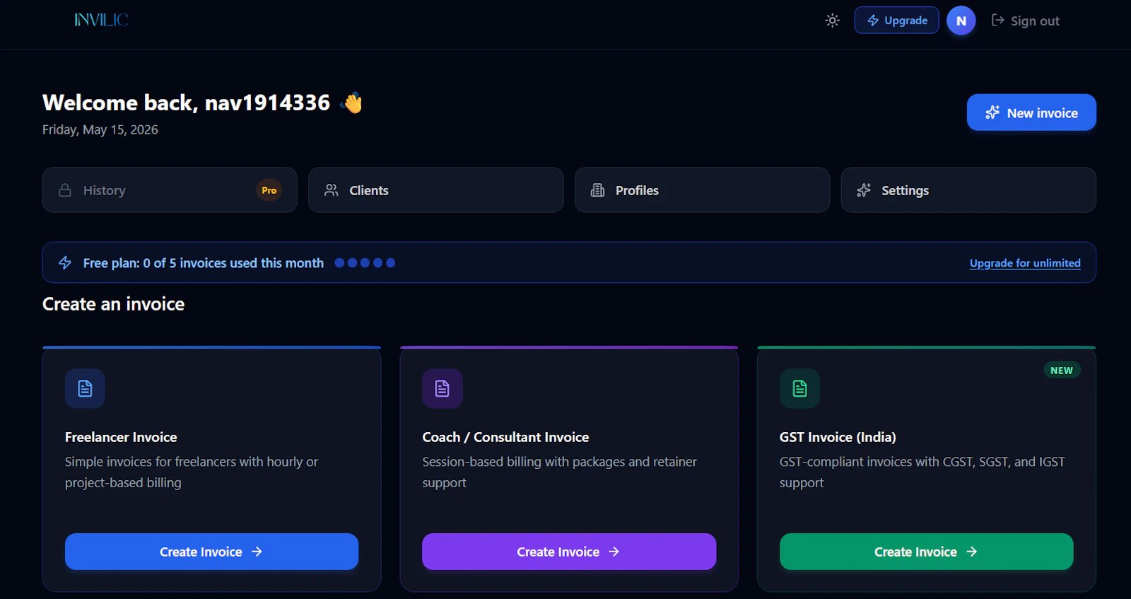 Invilic screenshot 2