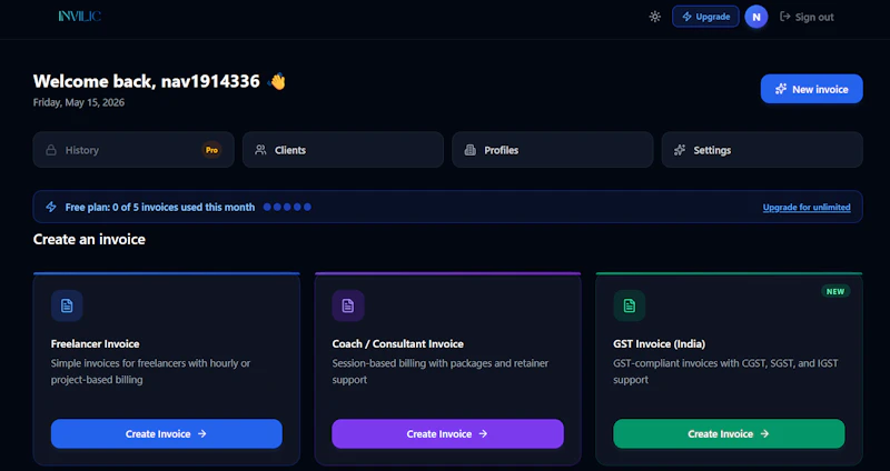 Invilic screenshot 2