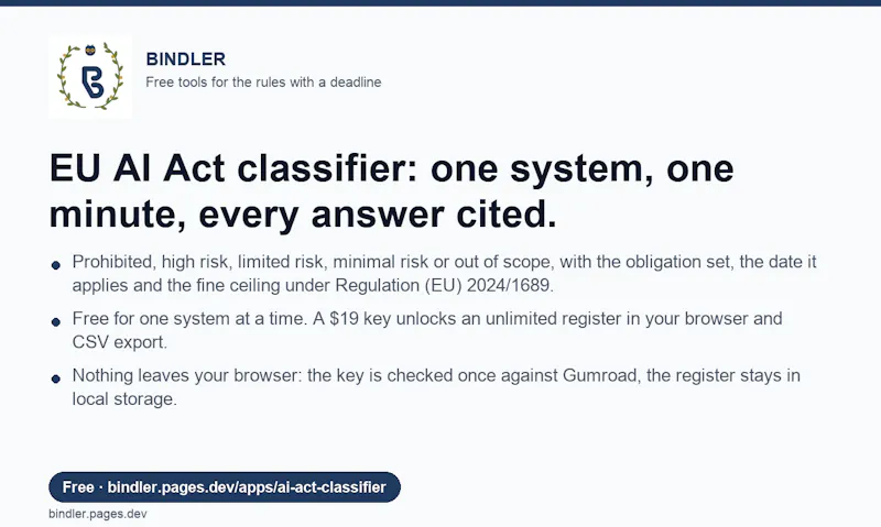 Bindler screenshot 2