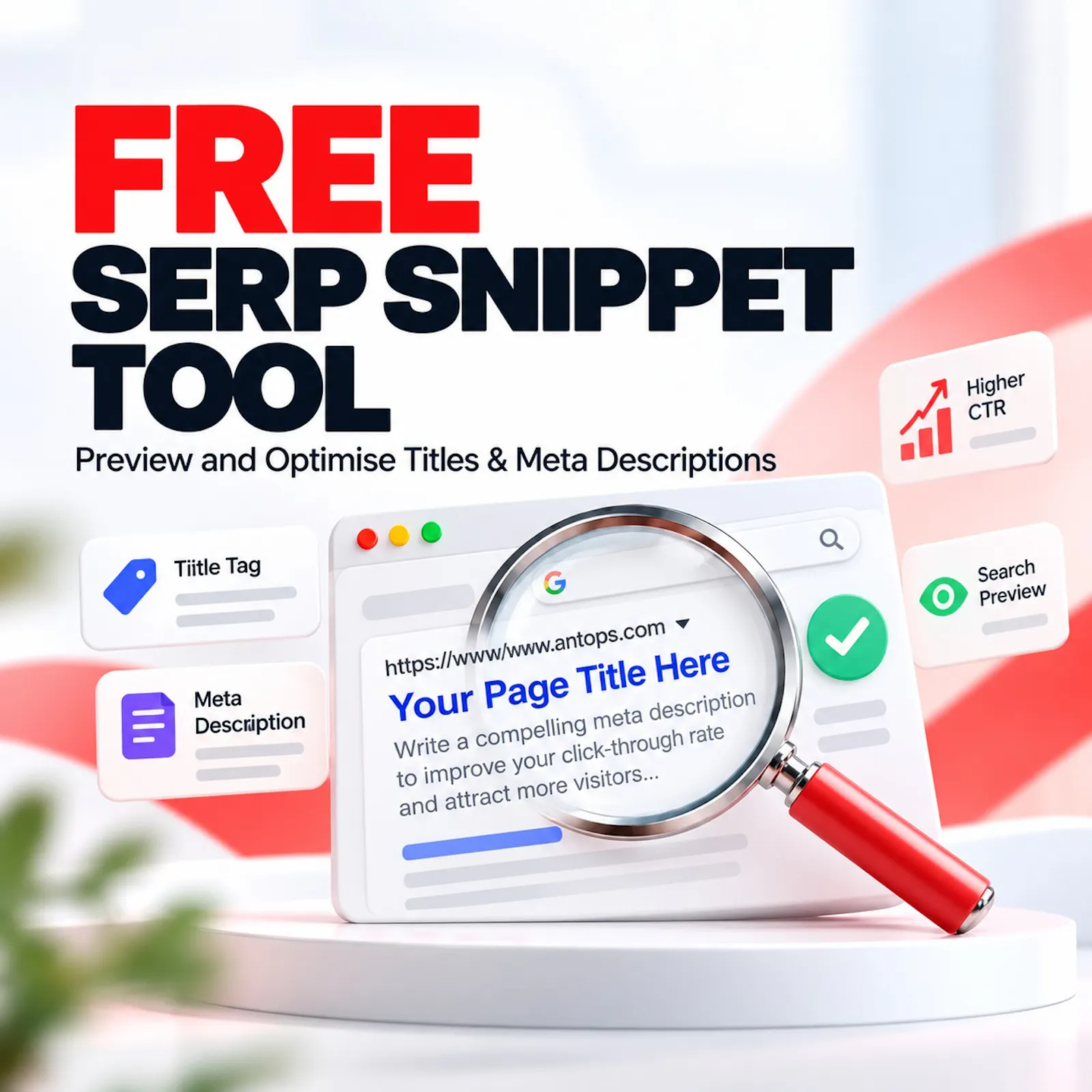 Free SERP Snippet Optimization Tool SEO screenshot 1