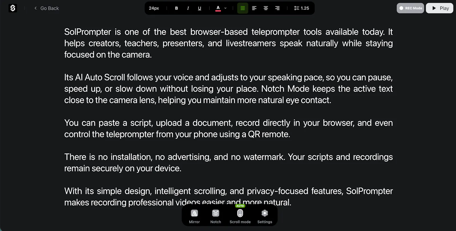 SolPrompter screenshot 4