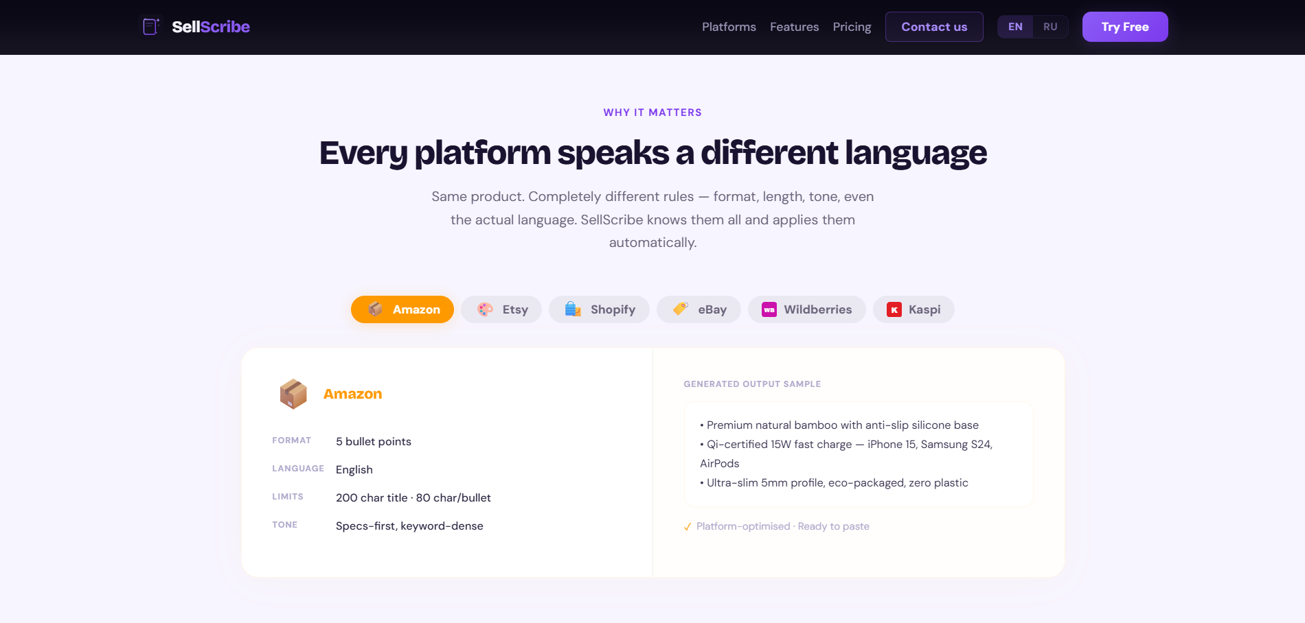 SellScribe — Write once. Sell everywhere gallery image