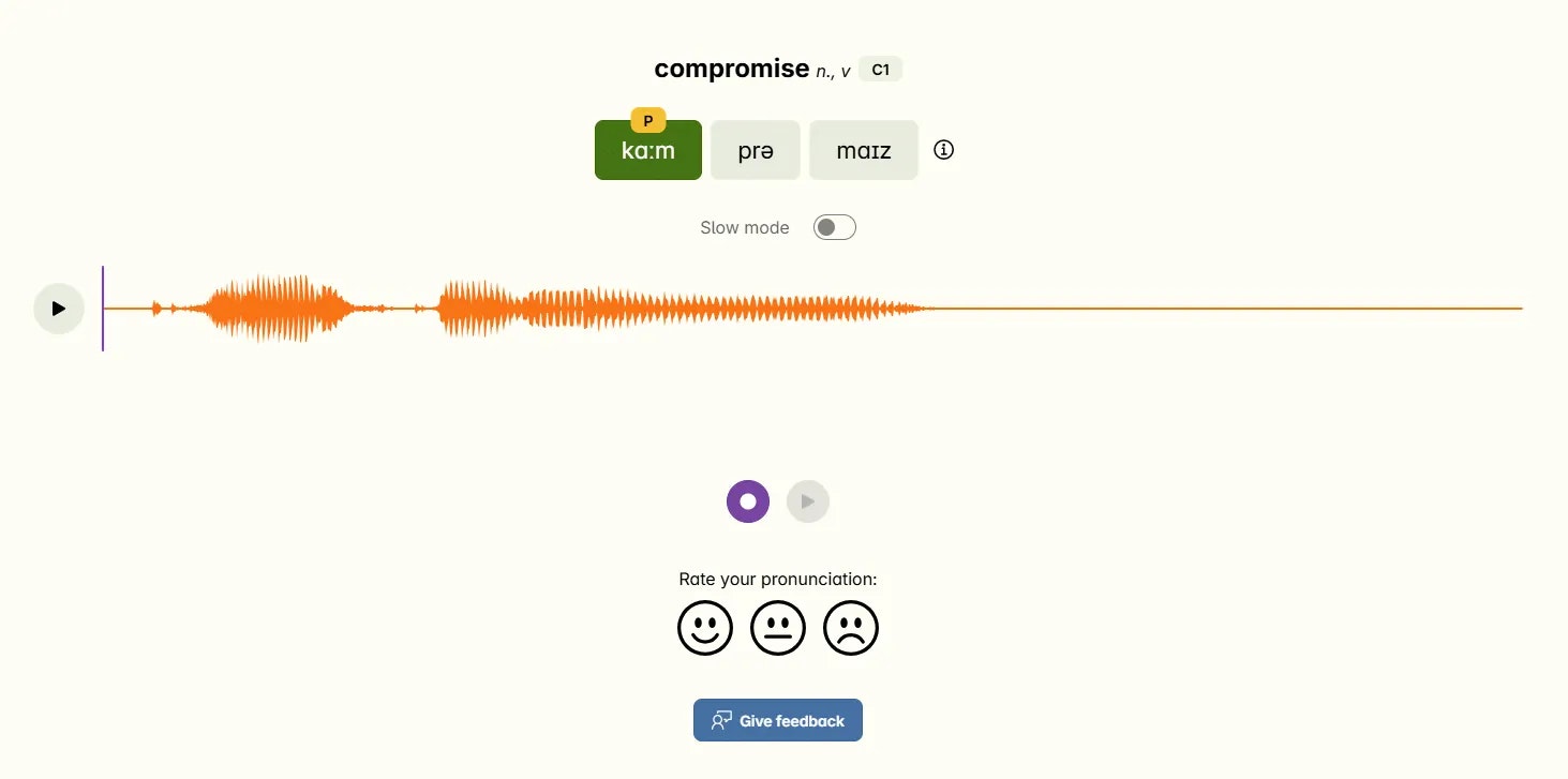 Speakerreact - Тренируйте свое произношение.Говорить с уверенностью. медиа 2