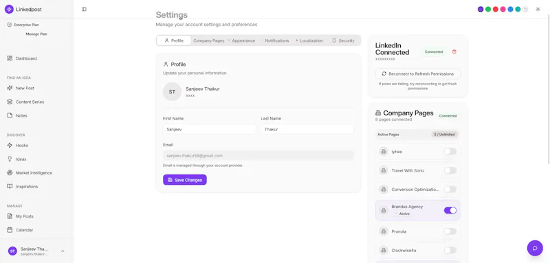 Linkedpost screenshot 12