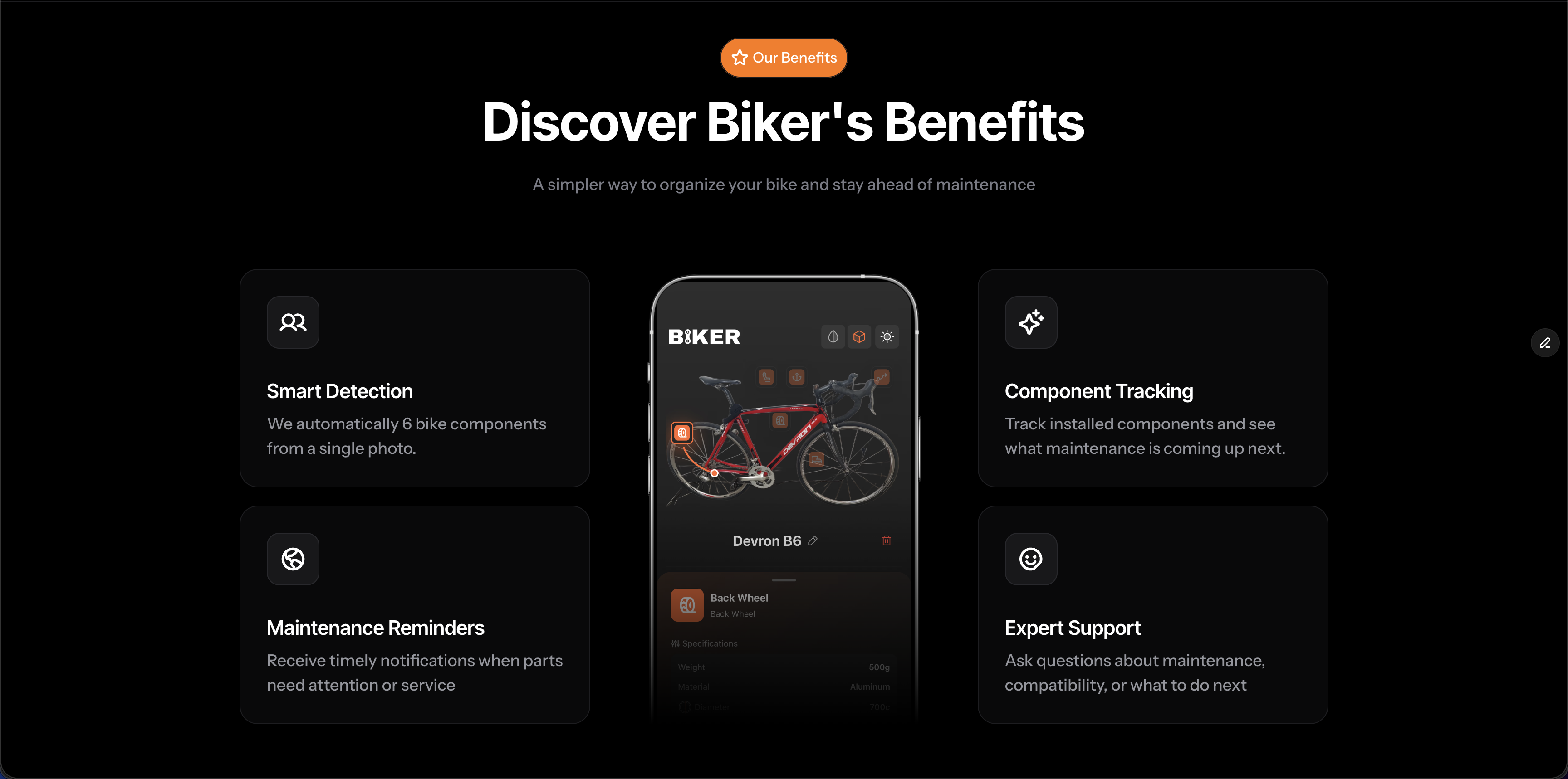 Biker 2.0: Bicycle track & maintain gallery image