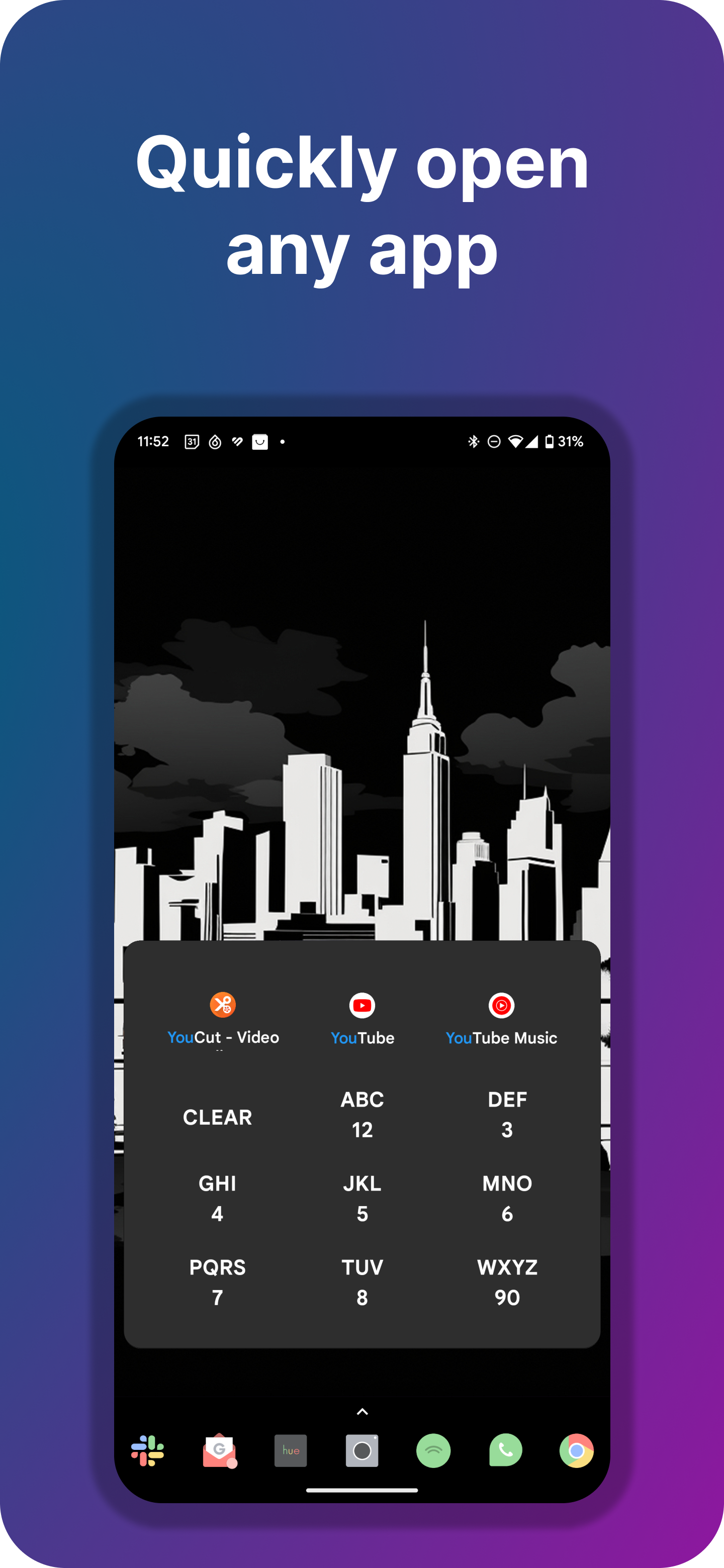 Media SearchPad - Carian dan Pelancaran Apl di Android 3