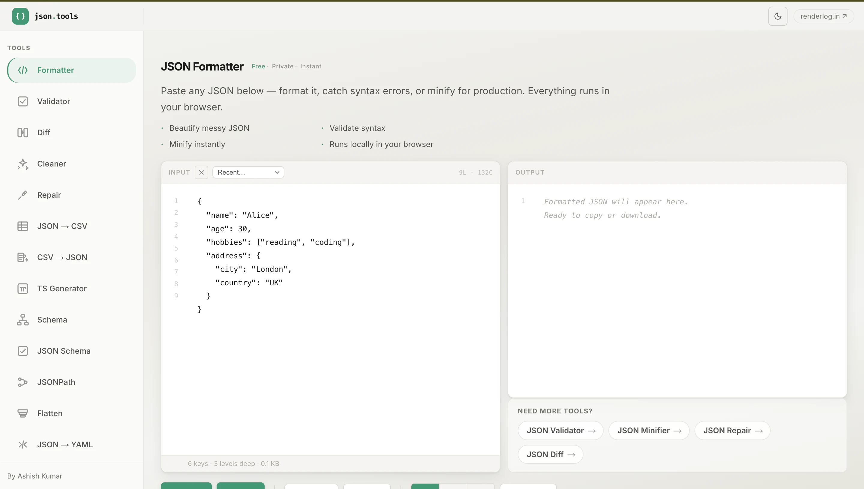 JSON Tools by Renderlog screenshot 4