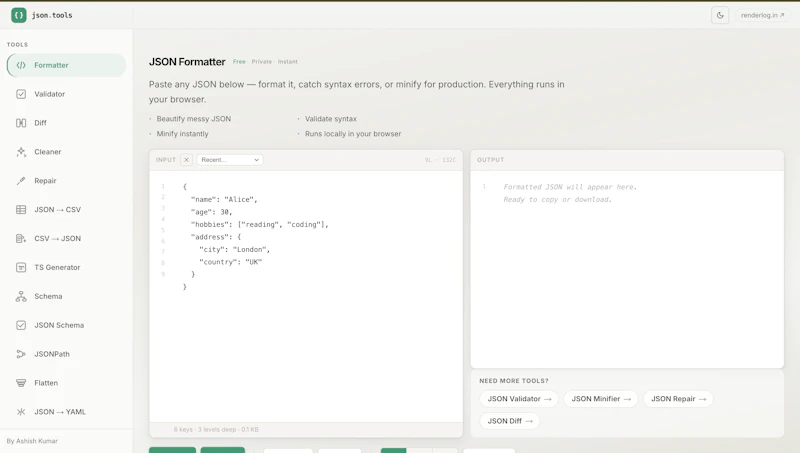 JSON Tools by Renderlog screenshot 4