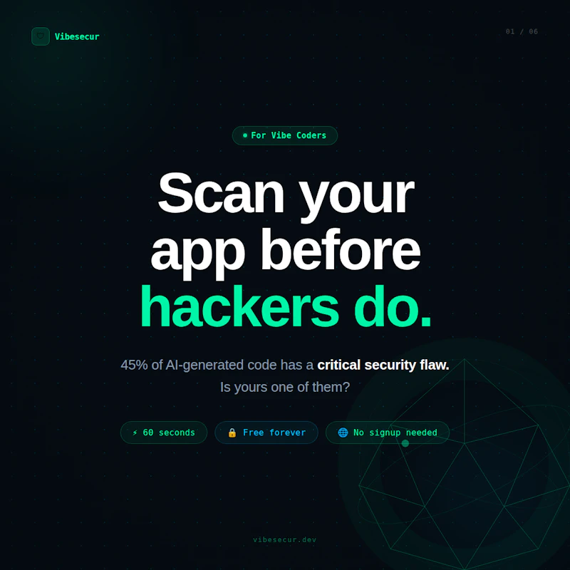 Vibesecur — Launching Soon screenshot 3