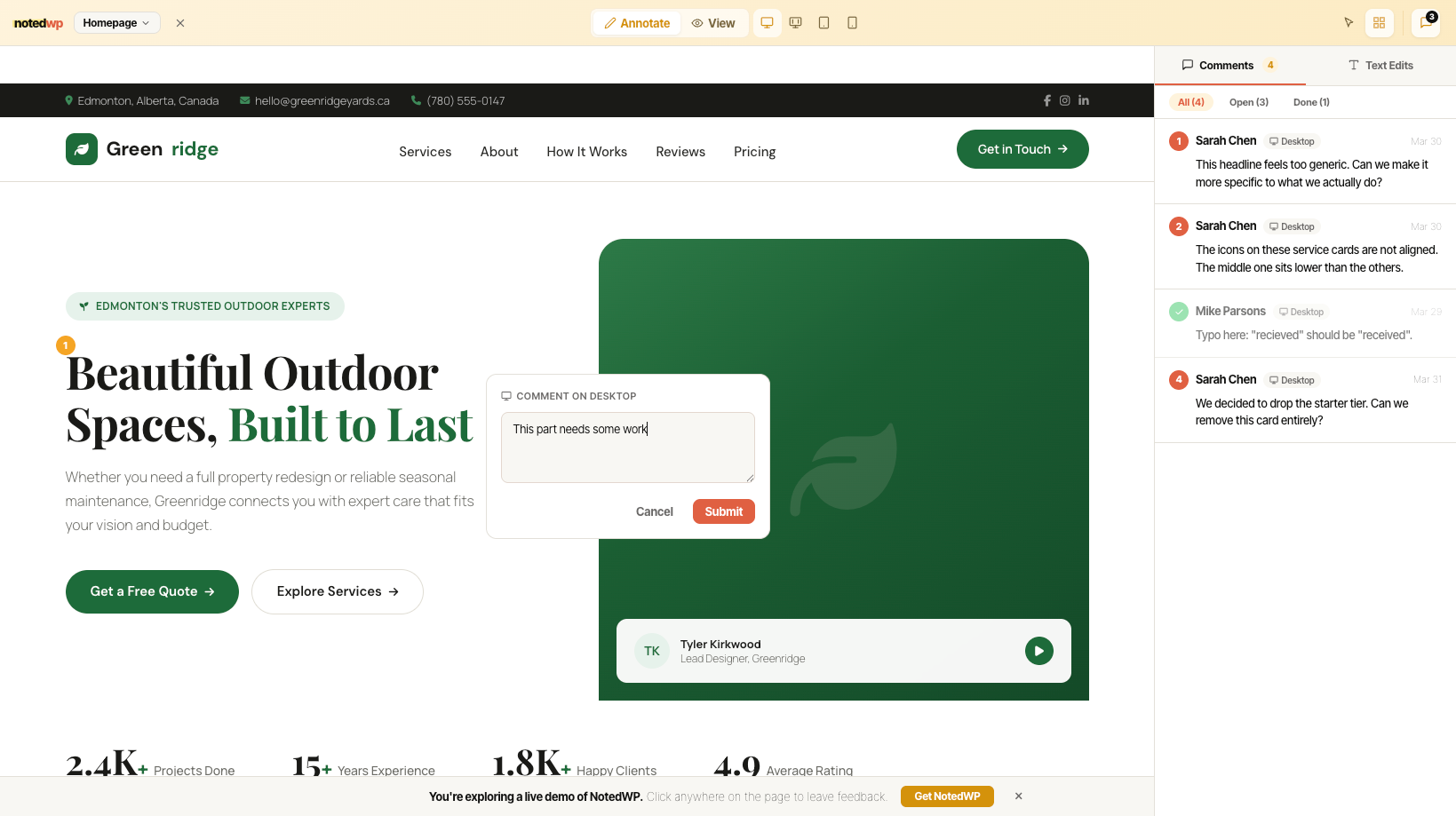 NotedWP gallery image
