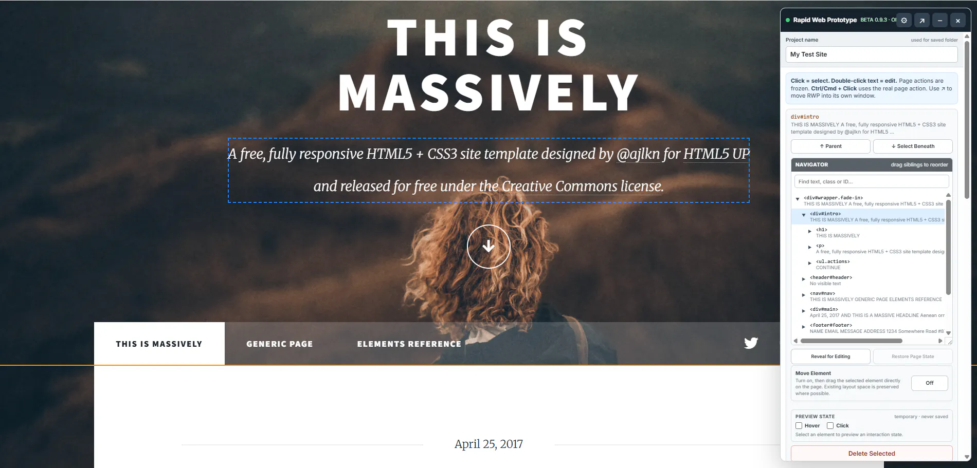 Rapid Web Prototyper gallery image