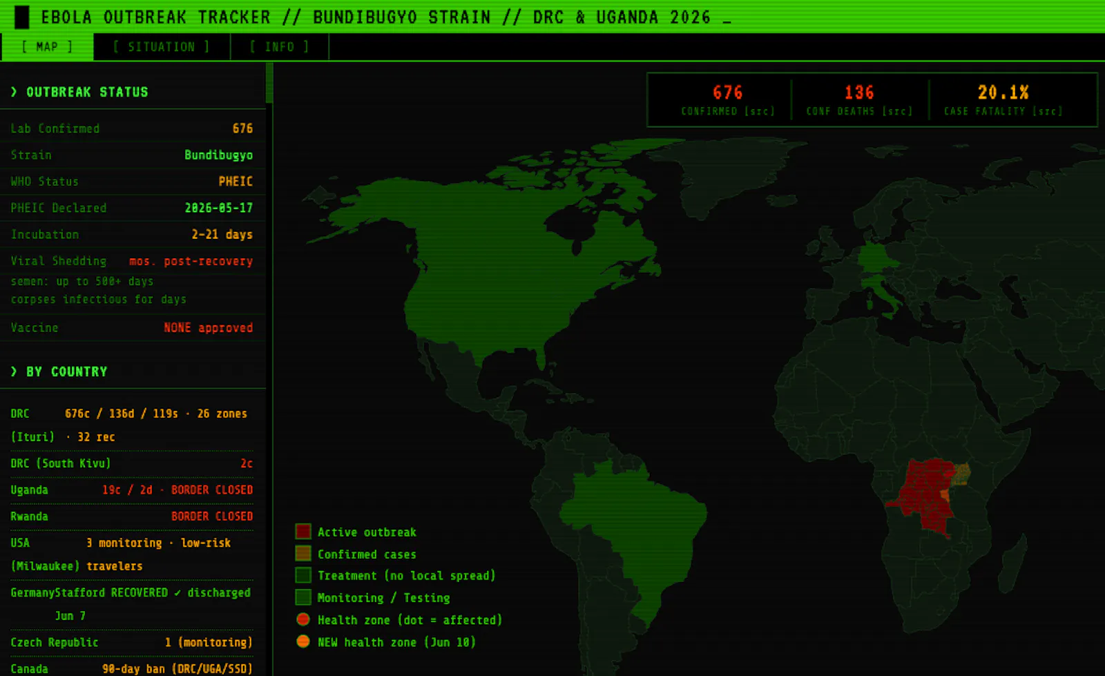 Ebola Tracker screenshot 1