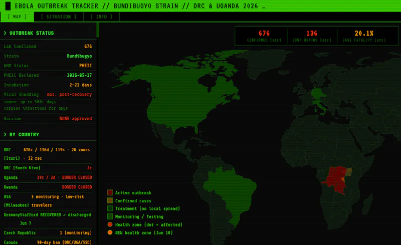 Ebola Tracker screenshot 1