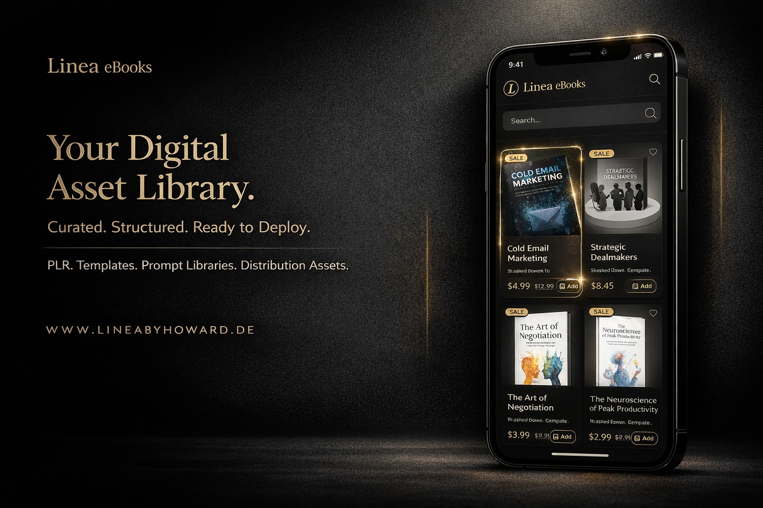 Linea eBooks - Screenshot 2 showing product features and functionality
