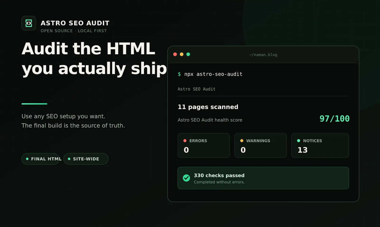 Astro SEO Audit screenshot 3