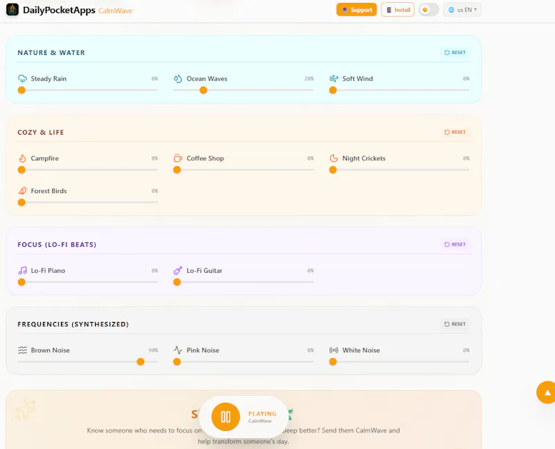 Calm Wave screenshot 3