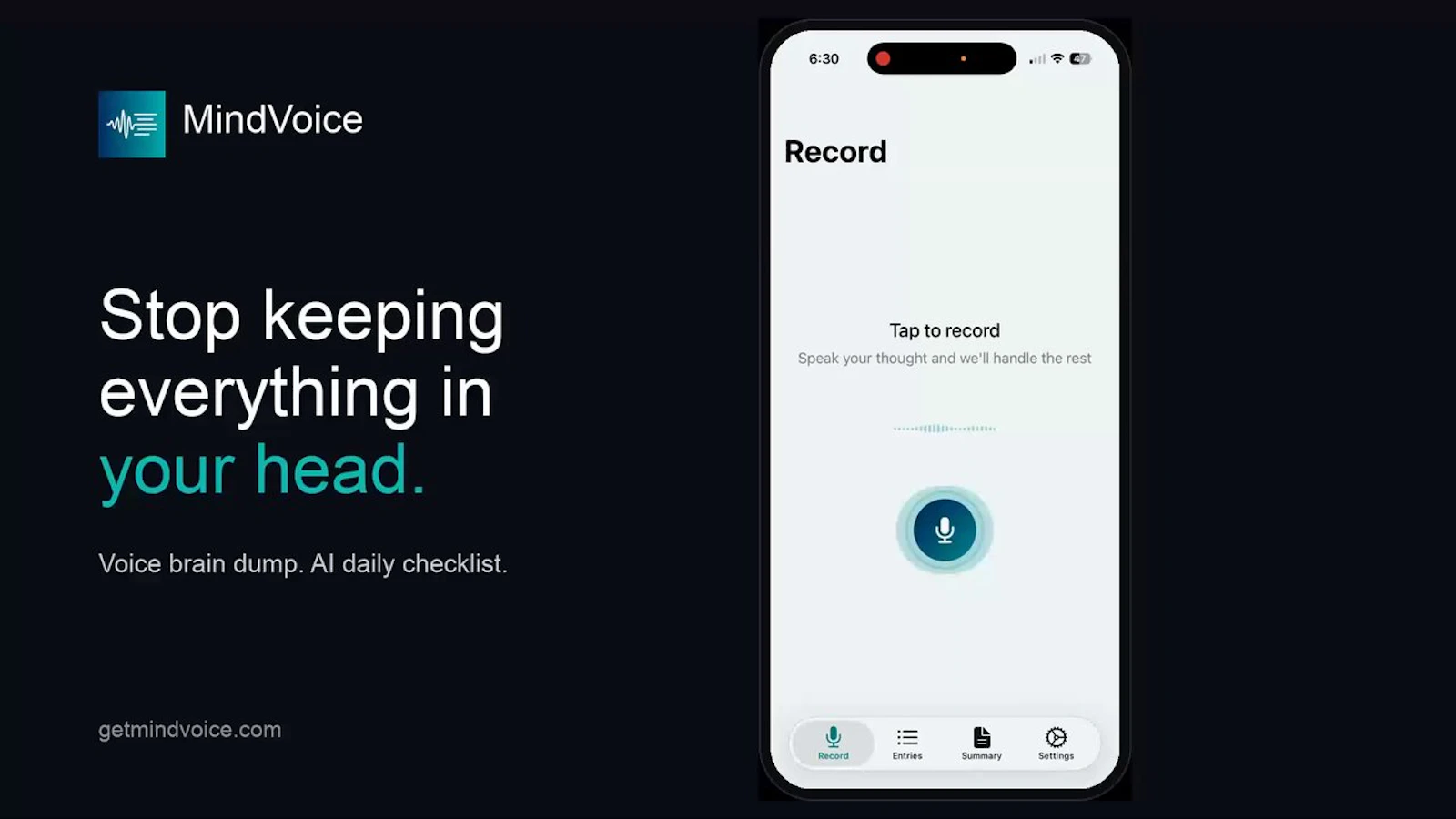 MindVoice screenshot 1 (video preview)