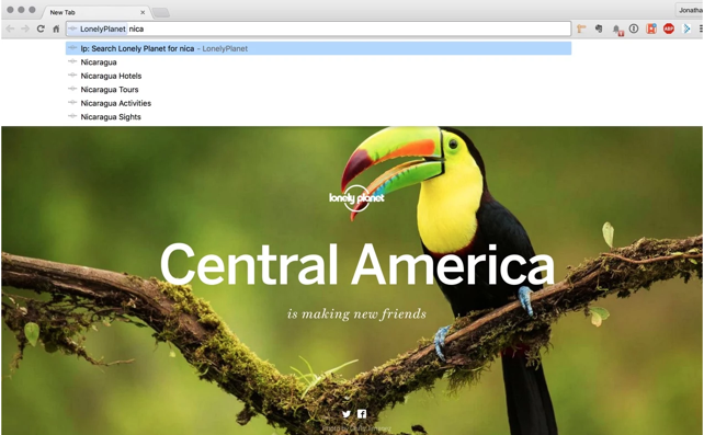 Lonely Planet Chrome Extension gallery image