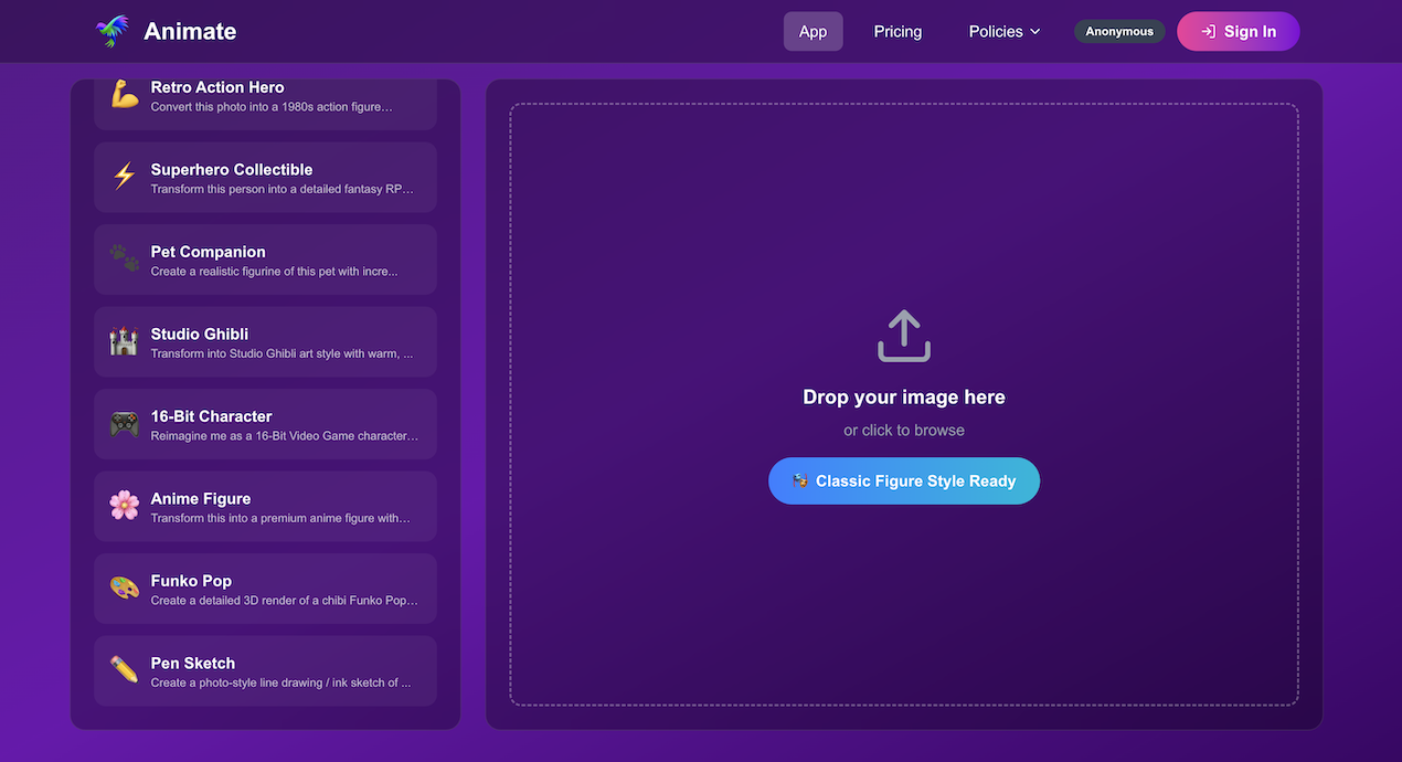 Animate gallery image