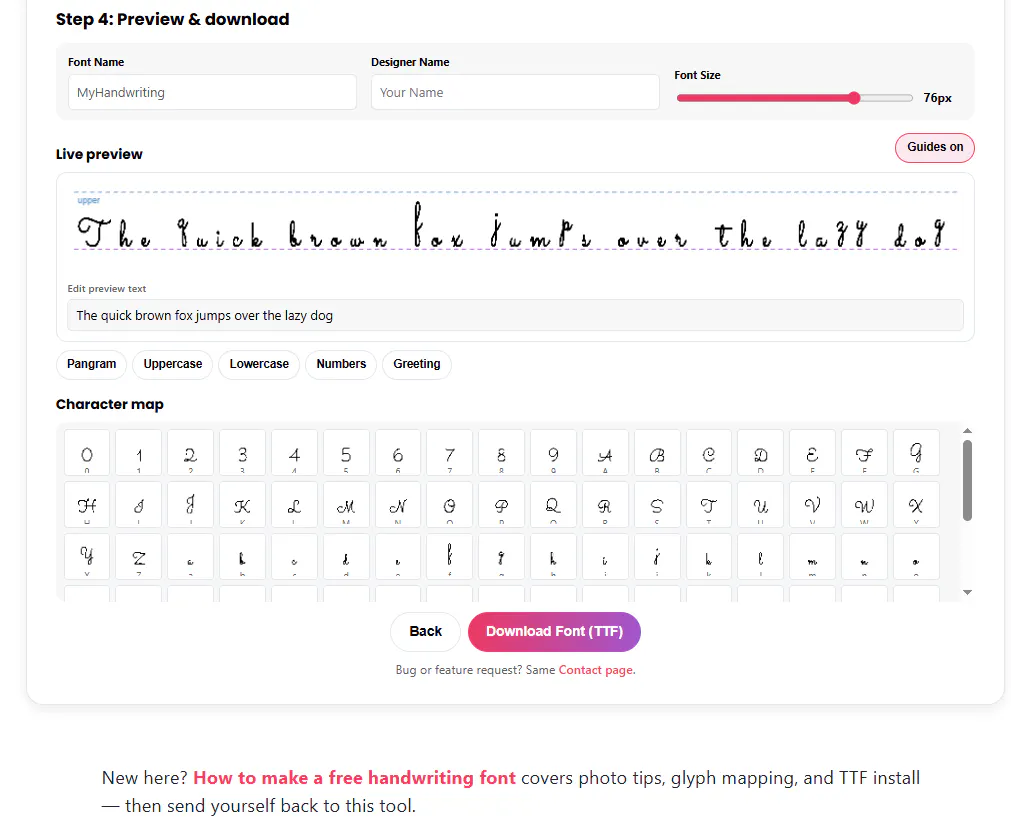Handwriting Font Maker gallery image