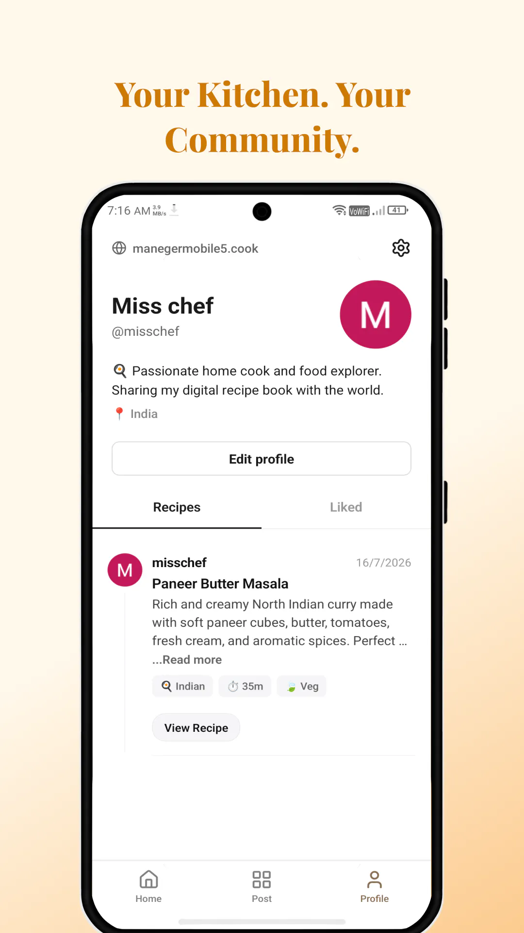 Cook Crafter: Recipe Community gallery image