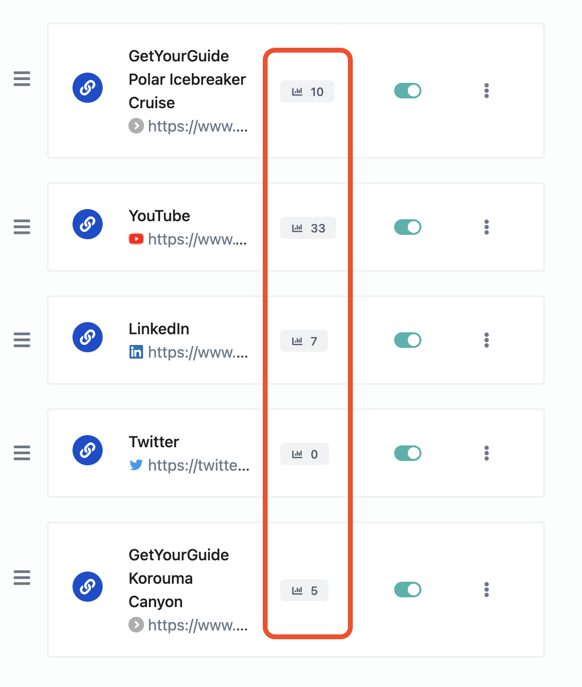 Pautan URL pendek saya - lebih baik daripada Linktree media 16