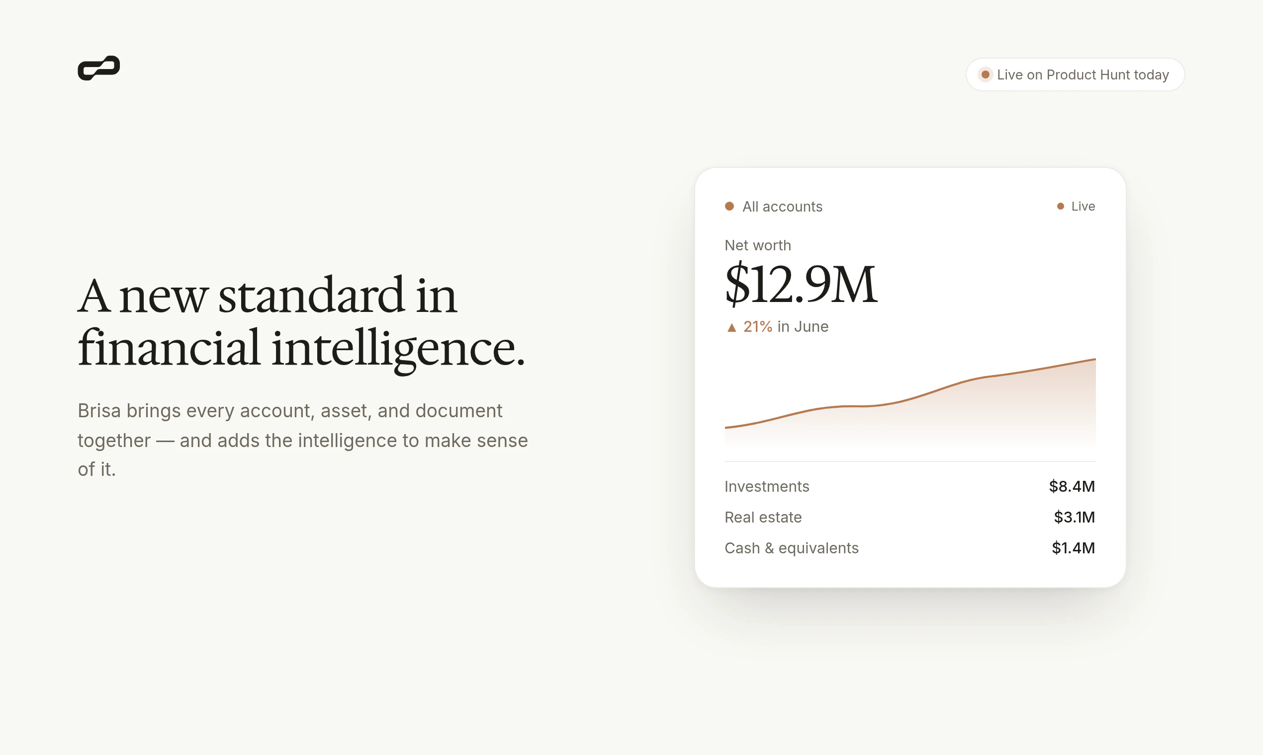 Brisa — Your personal wealth OS screenshot 1