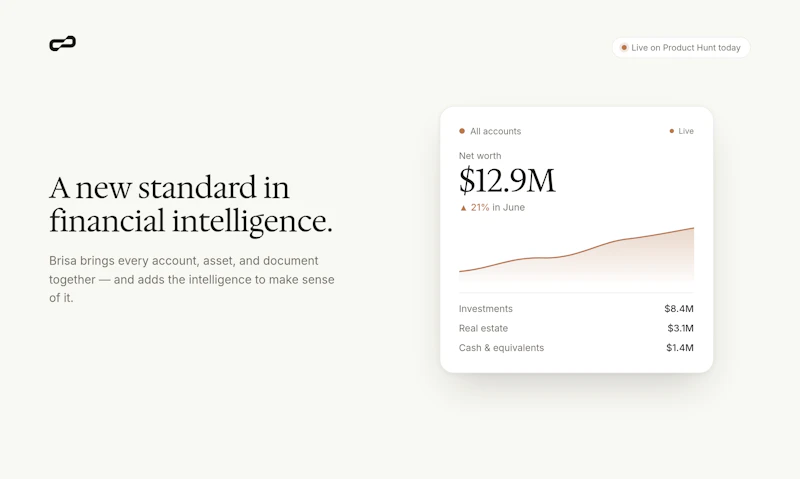 Brisa — Your personal wealth OS screenshot 2