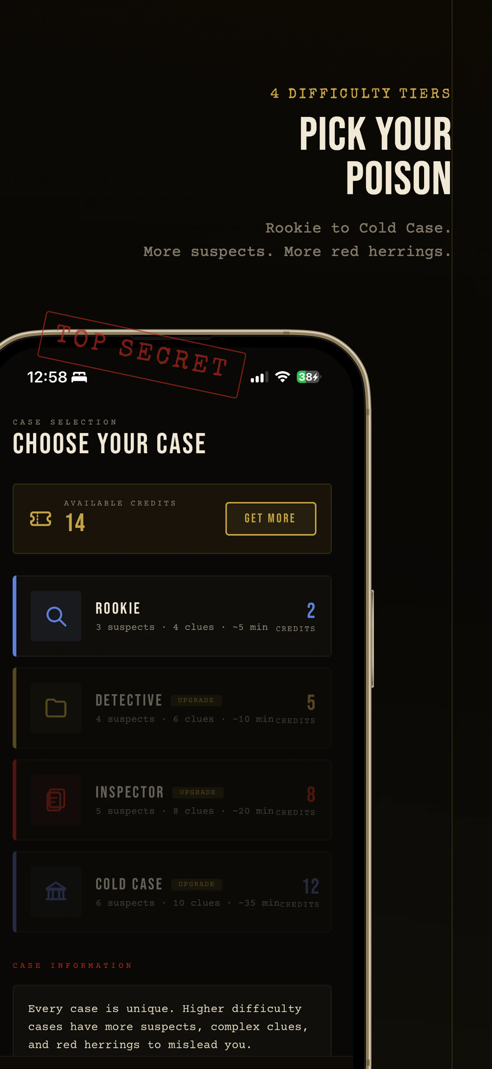 Dossier — Solve Unique Murder Mysteries screenshot 6