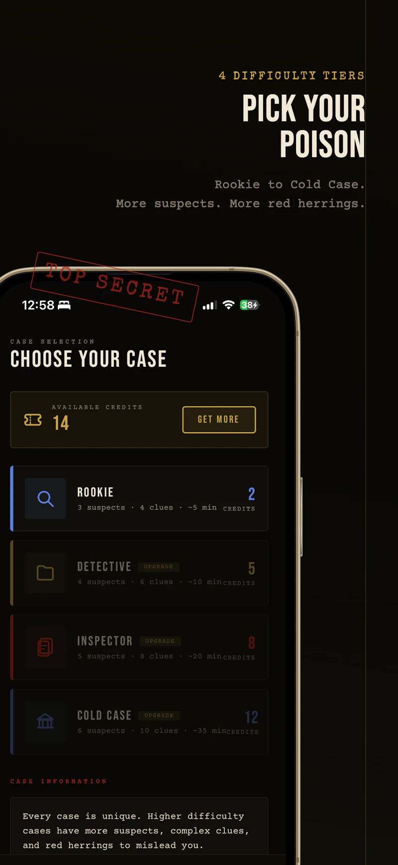 Dossier — Solve Unique Murder Mysteries screenshot 6