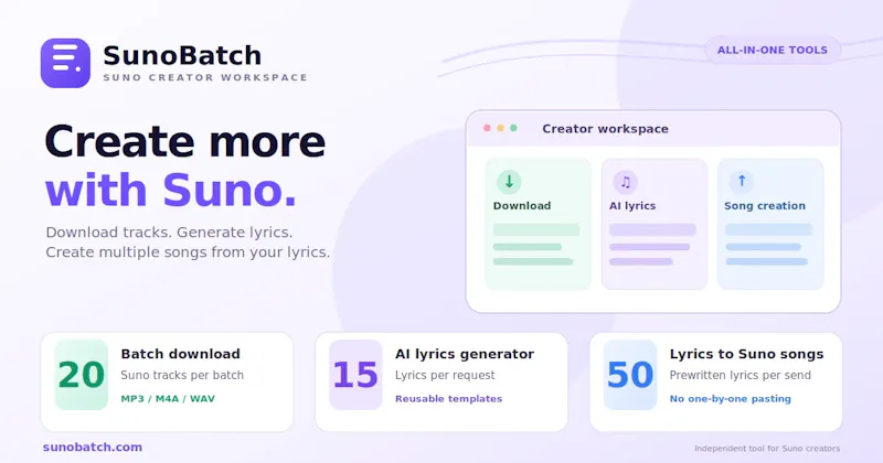 SunoBatch screenshot 1