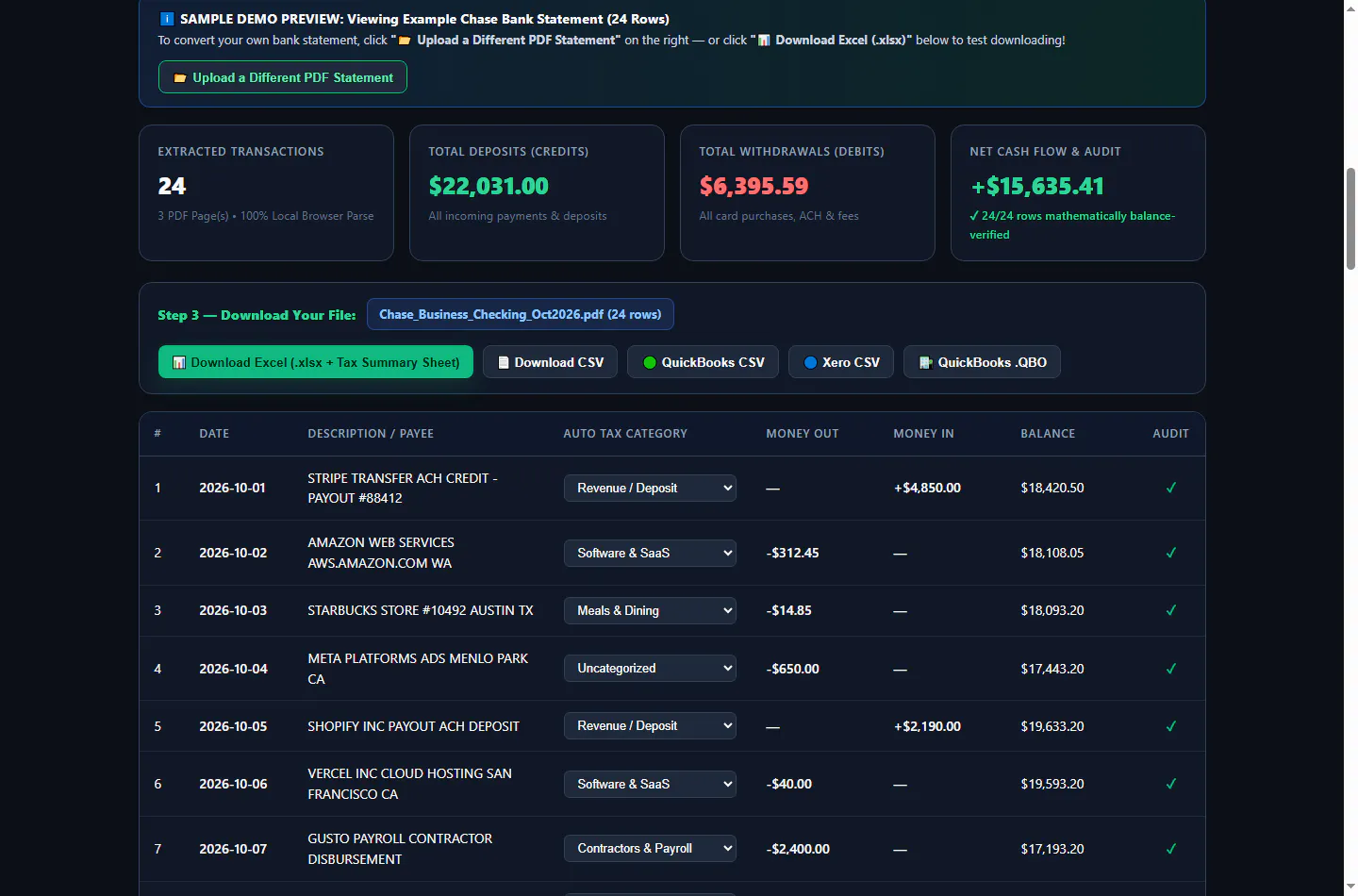 PDFBankToExcel gallery image