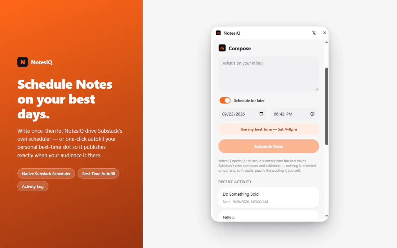 NotesIQ - Substack Notes Analytics  gallery image