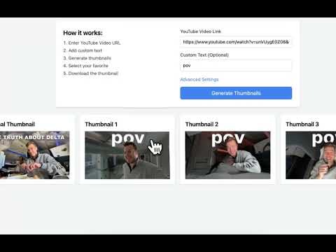 YouTube Thumbnail Generator gallery image