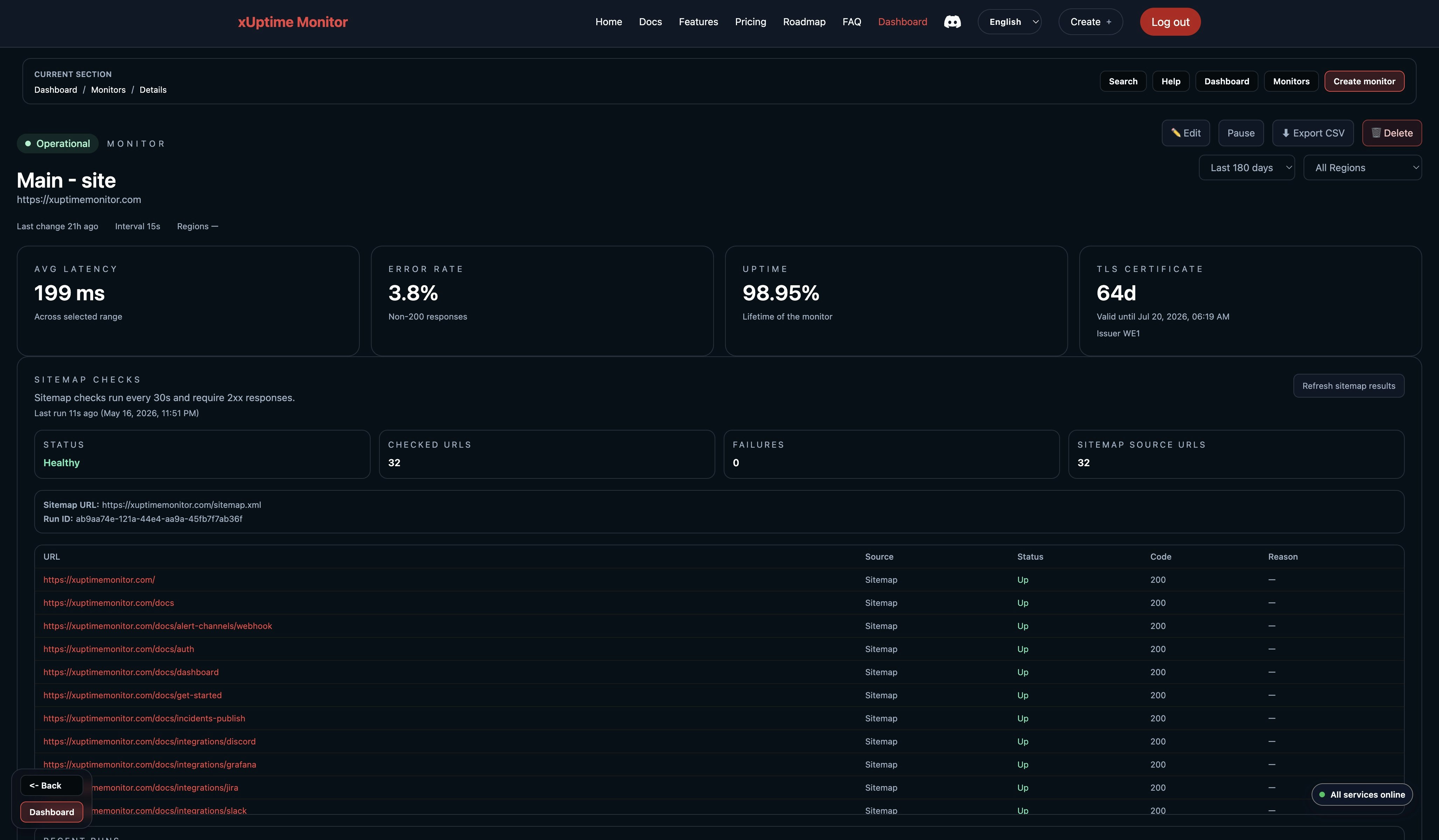 xUptimeMonitor gallery image