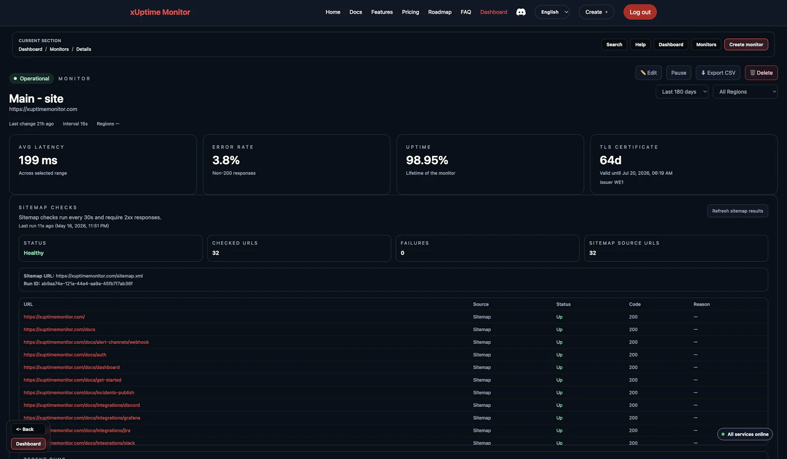 xUptimeMonitor screenshot 7