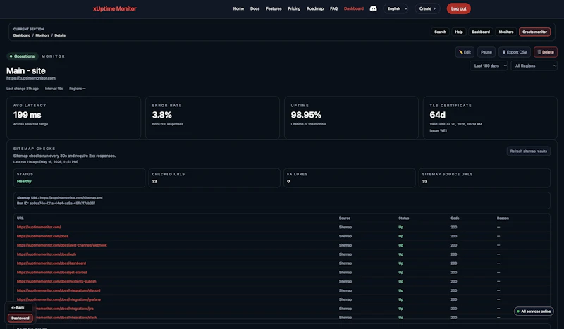 xUptimeMonitor screenshot 7