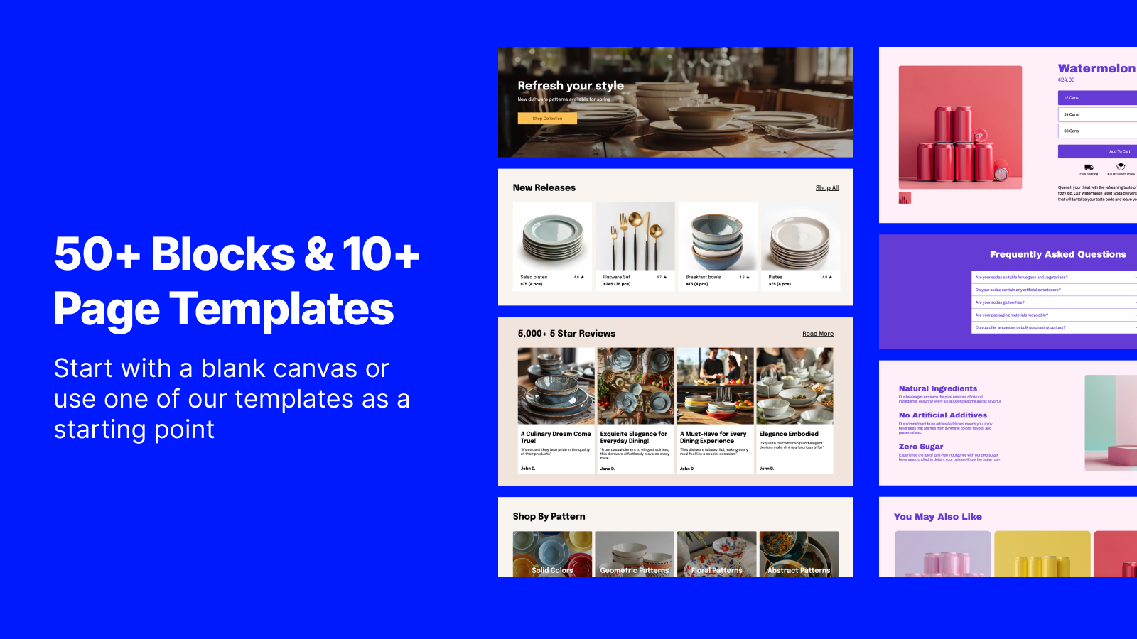 Складки - Страница на базе Canvas для Shopify медиа 3