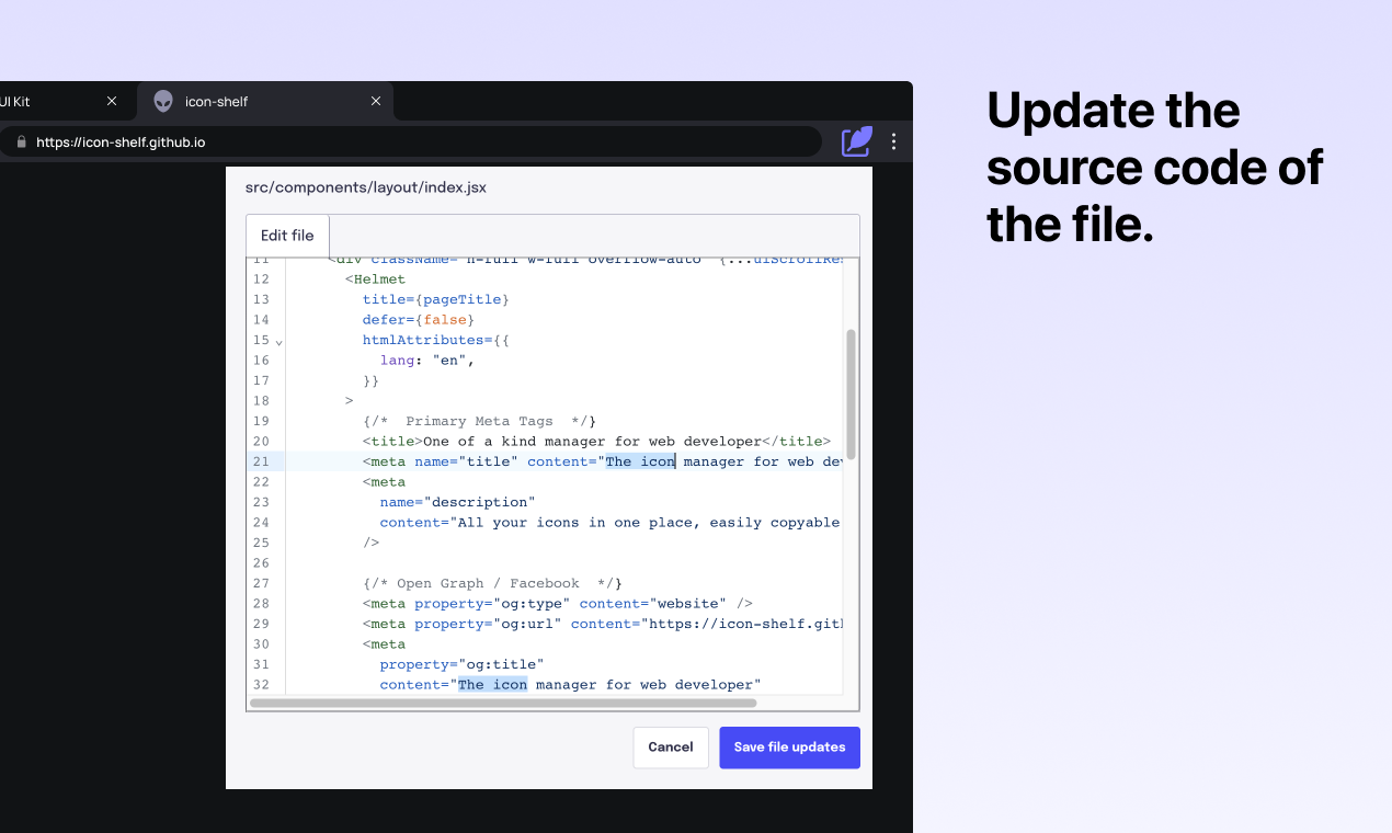 Quellpatch - Code -Editor als Chrome -Erweiterung zum Optimierungsquellcode. Medien 4