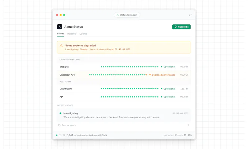 OneUptime screenshot 2