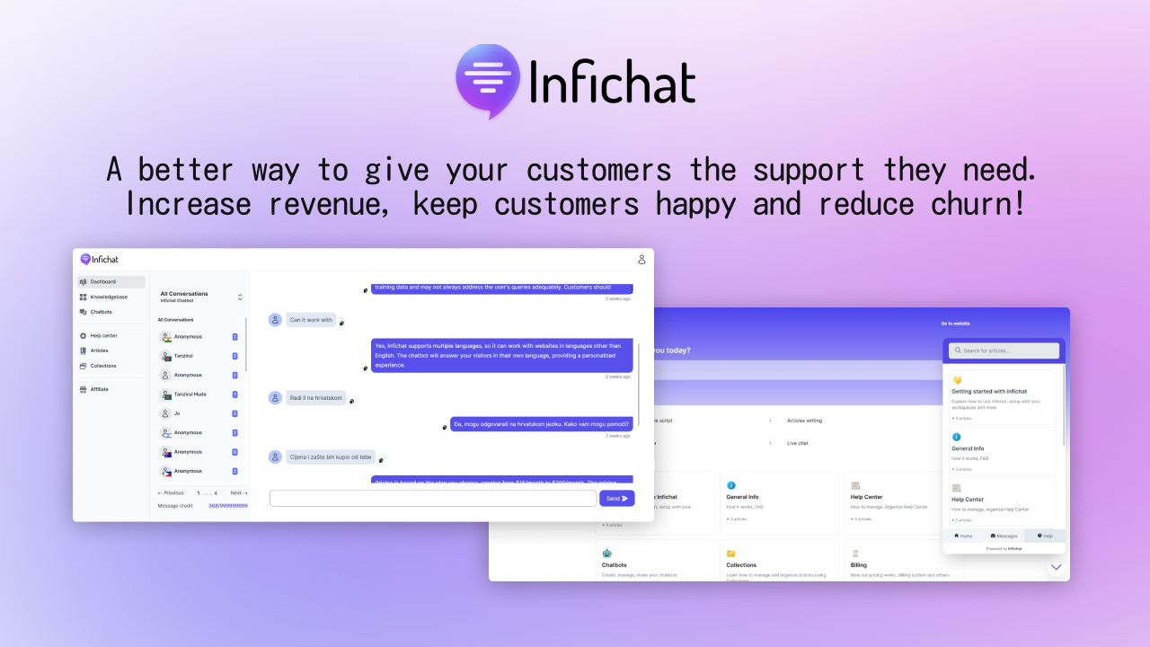 startuptile Infichat-AI powered customer support for growing businesses