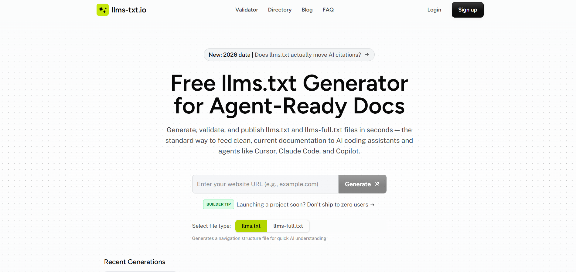 LLMs.txt Generator & Validator gallery image