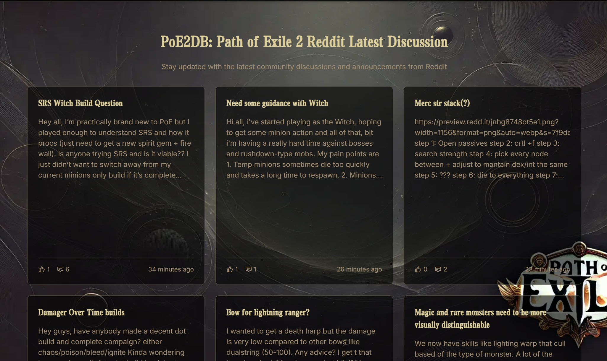 Poe2db - Path of Exile 2 ข่าวสร้างคู่มือฐานข้อมูล media 3