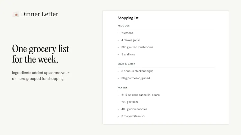Dinner Letter screenshot 4