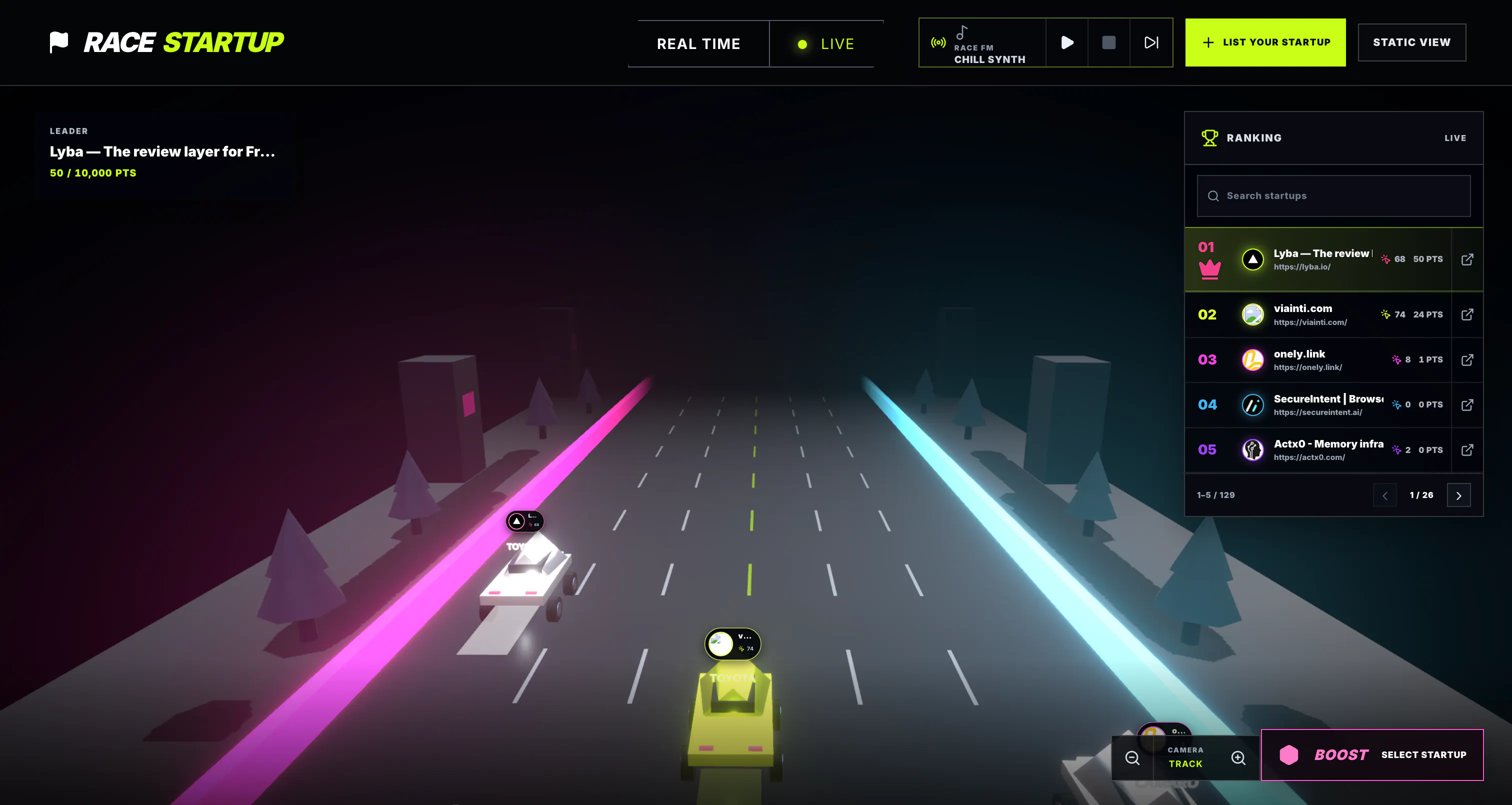RACESTARTUP screenshot 2
