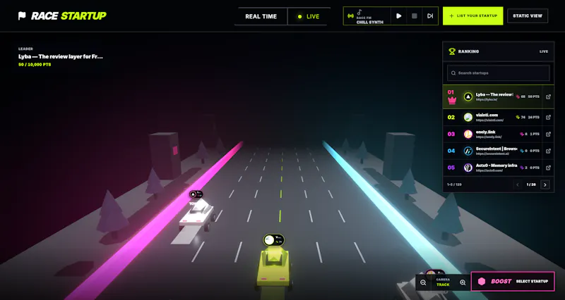 RACESTARTUP screenshot 2